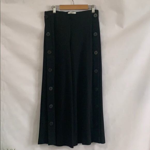 BAILEY 44 CROPPED WIDE LEG BLACK PANTS SIZE S - Picture 1 of 8